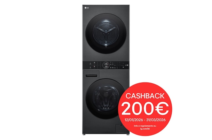 Foto frontale colonna bucato WT1210BBF con cashback